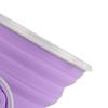 Silicone Foldable Water Cup Ultrathin Collapsible Travel Cup with Hand Strap for Outdoor Camping and Hiking Purple 270ml