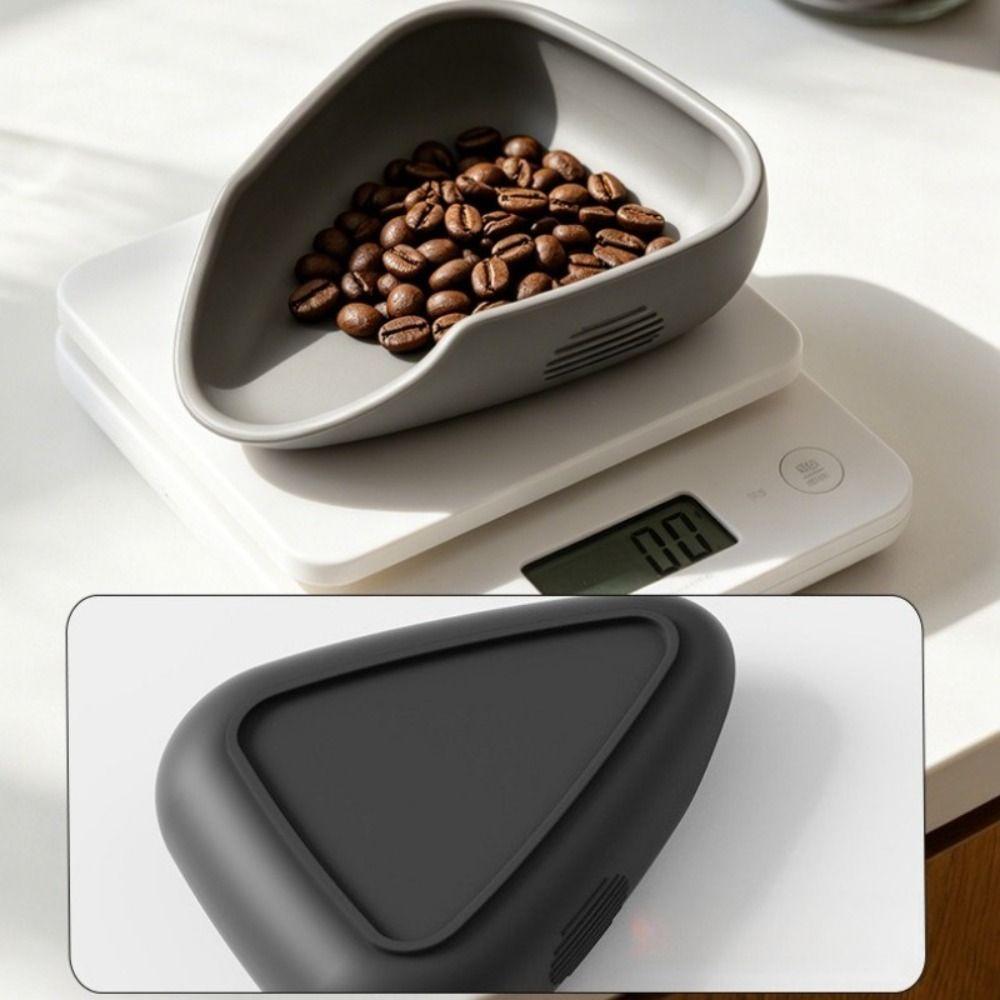 Non-Slip Base Silicone Dosing Cup Reusable Barista Weighing Plate For Espresso Machine