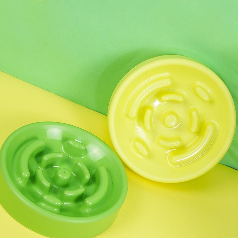 Miska pro pomalé krmení pro domácí mazlíčky, populární miska pro pomalé krmení proti dušení, univerzální miska pro kočky a psy, kulatá miska pro pomalé krmení pro psy proti převrhnutí