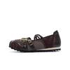 Vintage Belt Buckle Sports Mary Jane Shoes Women's Summer New Flat Ballet Single Shoes Women