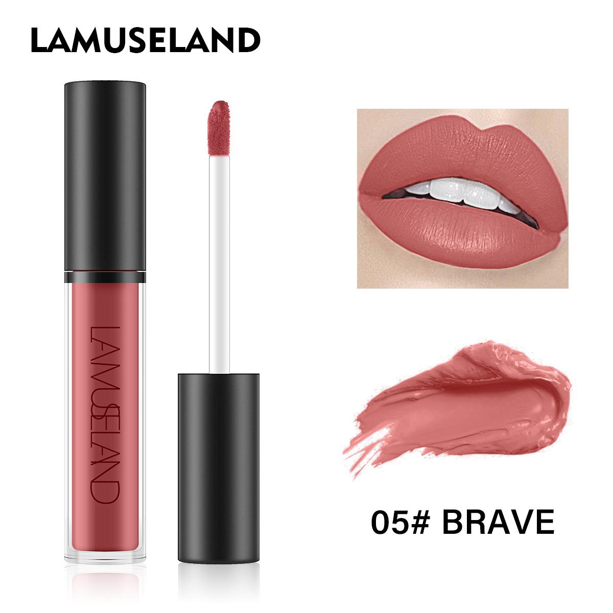 

LAMUSELAND 12 цветов водостойкий стойкий блеск для губ матовая жидкая помада 4 г