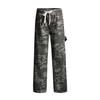 Outdoor Tooling Camouflage Pants Men's and Women's Loose Wide-leg Jeans