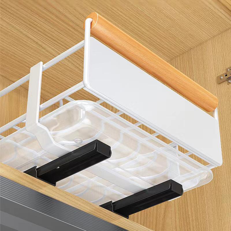 Pull-Out Under-Cabinet Dish Drying Rack and Kitchen Storage Solution