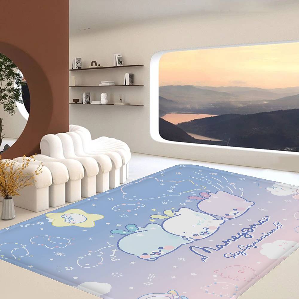 Cute Mamegoma Room Mats Anti-slip Absorb Water Long Strip Cushion Bedroon Mat Household Carpets