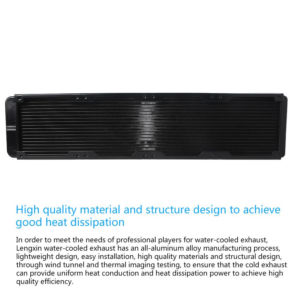 Aluminum Water Cooling Radiator 18 Tubes Heat Exchanger CPU Heatsink Cooler Fast Heat Dissipation for PC Computer
