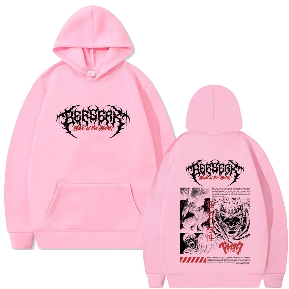 Anime Berserk Guts Graphic Hoodie Swordsman Gatsu Sacrifice Zodd Sweatshirt Men Women Casual Fleece Oversized Pullover Hoodies