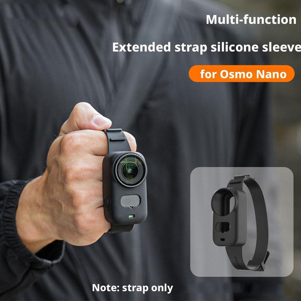 Multifunctional For DJI Osmo Nano Strap Expansion Silicone Strap Protective Case Sports Camera Wrist Bag Strap Accessories