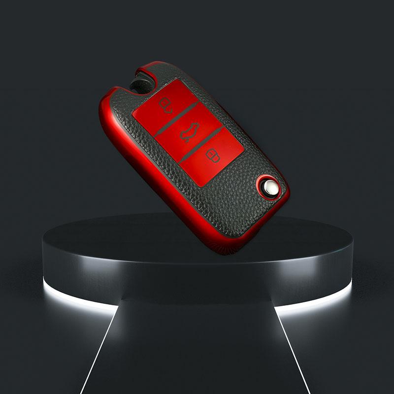 3 Buttons TPU Leather Car Remote Key Case Cover Shell Fob Bag For Roewe RX5 MG3 MG5 MG6 MG7 MG ZS GT GS 350 360 750 Accessories