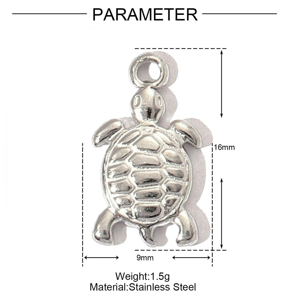 5pcs/Lot French Retro Stainless Steel Seahorse Starfish DIY Charms Women Turtle Elephant Dolphin Necklace Pendant Animal Jewelry