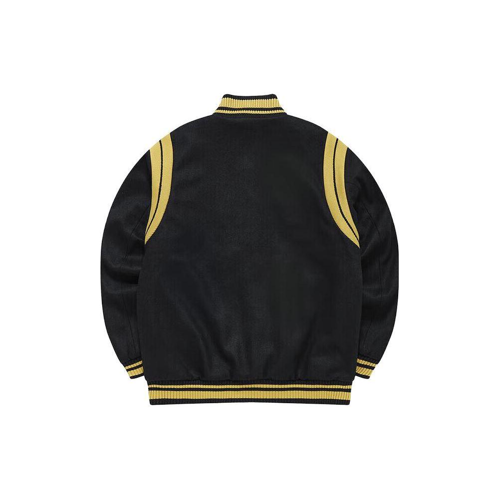 Fila Fashion Loose Warm Baseball Jacket Men Jackets Deep-Black T11M312906F-BK