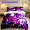 3pcs Game Role Naruto Duvet Cover Set, Home Printed Bedding Set, Breathable and Cozy Bedclothes Suitable For Festival Decor