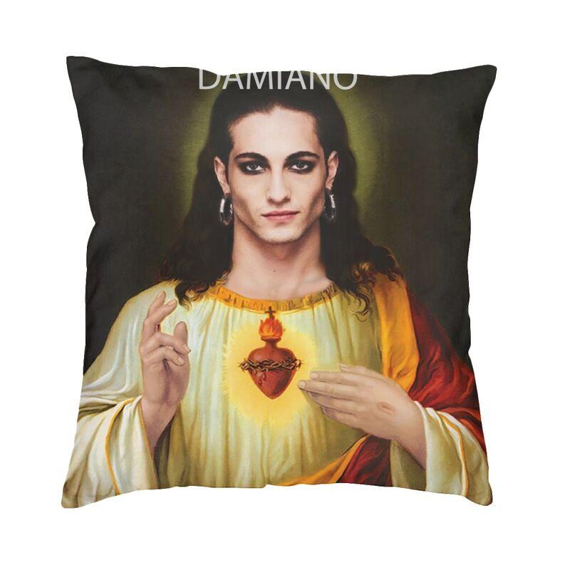 

Holy Damiano David Pillow Covers Living Room Decoration Modern Maneskin Chair Cushion Square Pillowcase 30x30cm