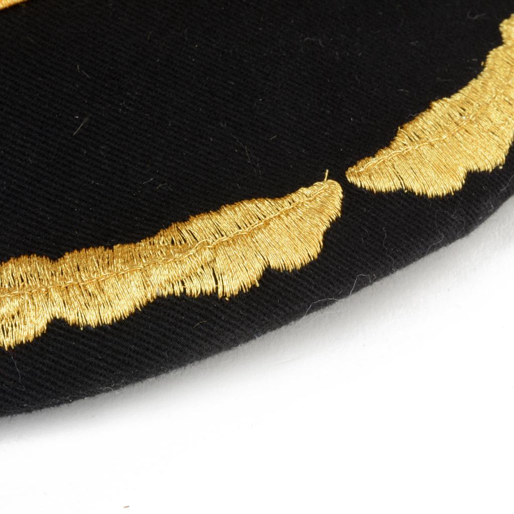 Men's Women's Navy Sailor Hat Officer Stag Night Nautical Captain Cap Hat Black