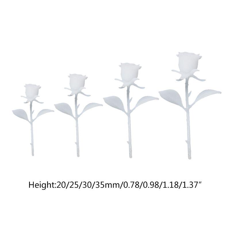 1/4x Mini Resin Filler Resin Charms Accessories Filler Epoxy Model Filler Rose Filling Model Jewelry Making Supply DIY