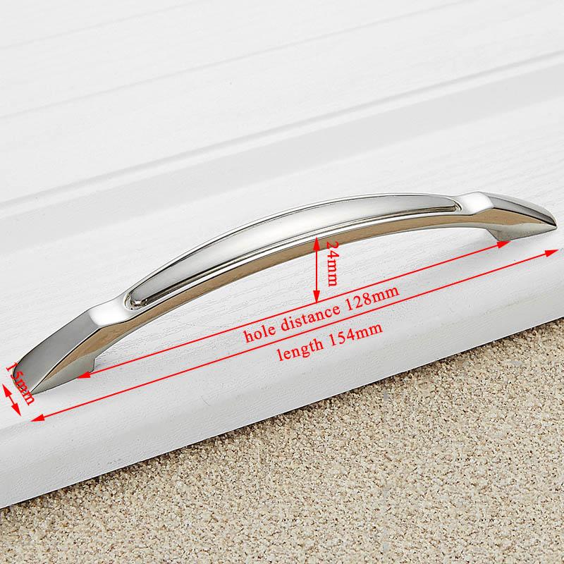 KAK Zinc Alloy Modern Cabinet Handles Kitchen Cupboard Door Pulls Drawer Knobs Handles Wardrobe Pulls Furniture Handle Hardware