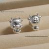 Sterling Silver 3D Zodiac Animal Charms - Cartoon Lu Lu Tong Spacer Beads for DIY Accessories