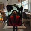 1PC The Weeknd Print Flannel Blanket, High quality Comfortable for All Seasons, Home Decor, Warmth and Comfort, Perfect for Christmas Gifts