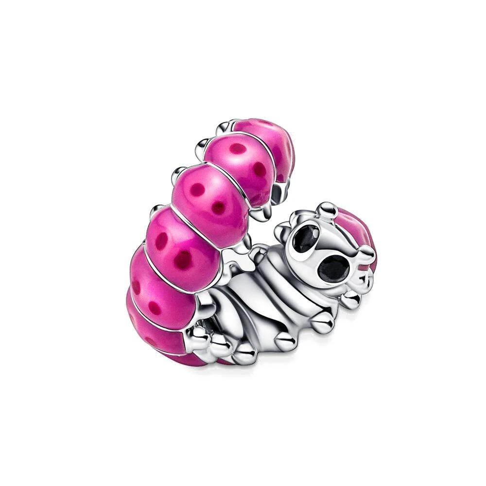 925 Silver Rabbit Panda Kangaroo Caterpillar Charm Beads for DIY Bracelet Women Jewelry Boutique