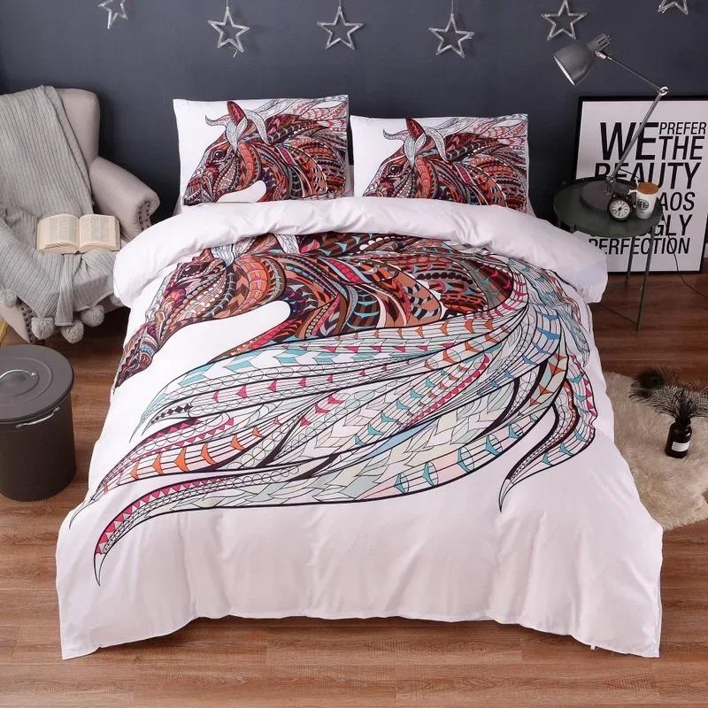 Animal Elephant 3D Printingbedding Set Microfiber Home Textiles Twin Queen King Size Duvet Cover Sets Ethnic Style