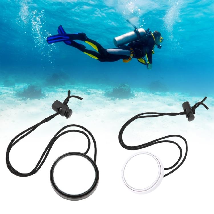 Small Swimming Adjustable Lanyard Mirror Adjustable Scubas Diving Rearview Mirror Side Hanging Tool With Safety Lanyard