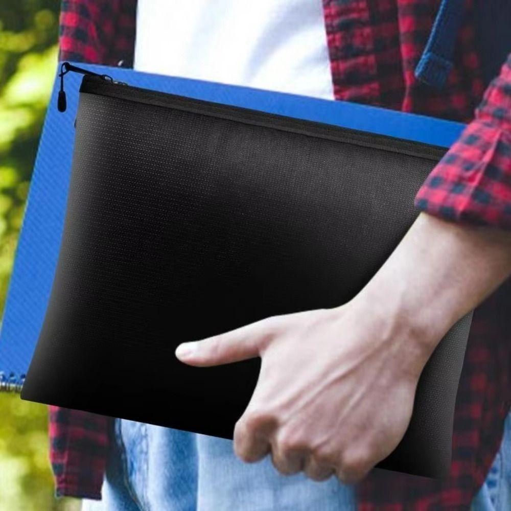 High Temperature Resistant Fire Safe Storage Pouch Square File Envelope Holder  Valuables