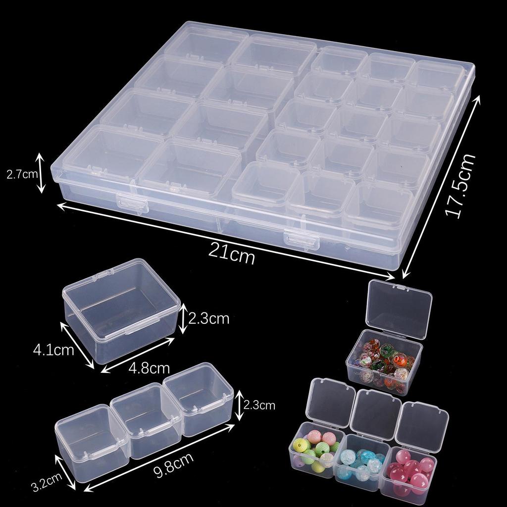 Transparent DIY Jewelry Storage Box - Detachable and Stackable Organizers for Tools and Earrings