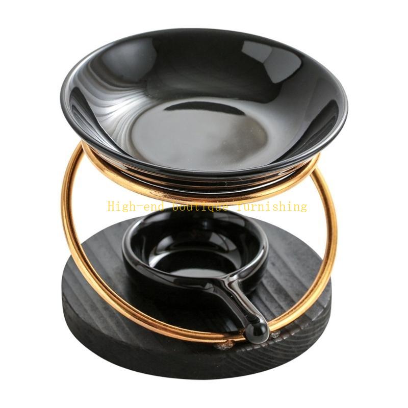  Metal Oil Burners Melt Ceramics Holder Aromas Oil Warmers Spa Room