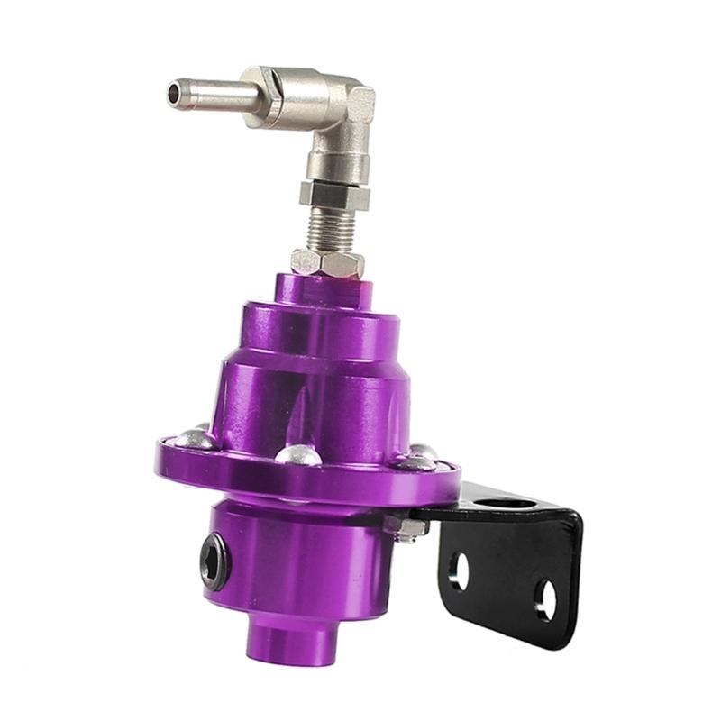 Adjustable Fuel Pressure Regulator with Gauge Kit 7Colors Aluminum Car Refitting Fuel Supercharger Universal
