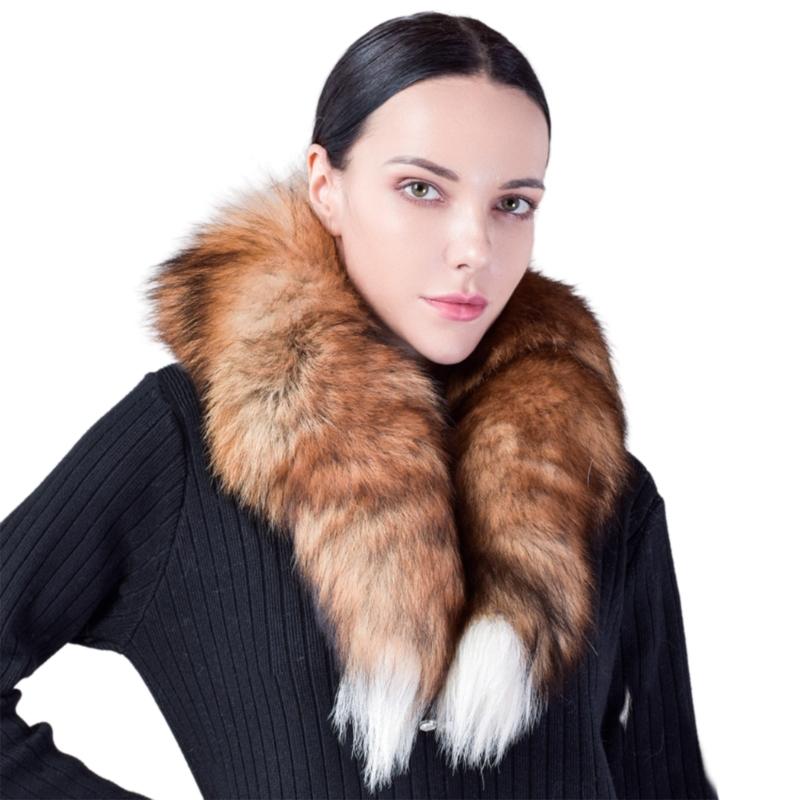 Furry Faux Furs Scarf for Women Soft Warm Thick Party Neck Scarf Girl  Furs Neck Warmer Fashion Winter Date Neckwear