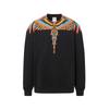 Unisex Hooded Sweatshirt With Animal Wing Print Loose Fit Cotton Pullover Fall Daily Wear