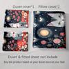 Whimsical cat garden. Bedding Duvet cover sets Duvet covers Pillowcases gifts (1 * Duvet Cover 2 * Pillowcases, without duvet insert)