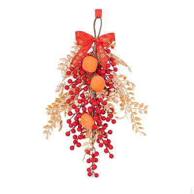 Chinese Year Decorations Artificial Fortune Fruit Pendant Housewarming Bowknot Spring