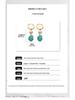 High-End Irregular Blue Turquoise and Cultured Pearl Ear Cuffs - Fashionable Temperament Jewelry 