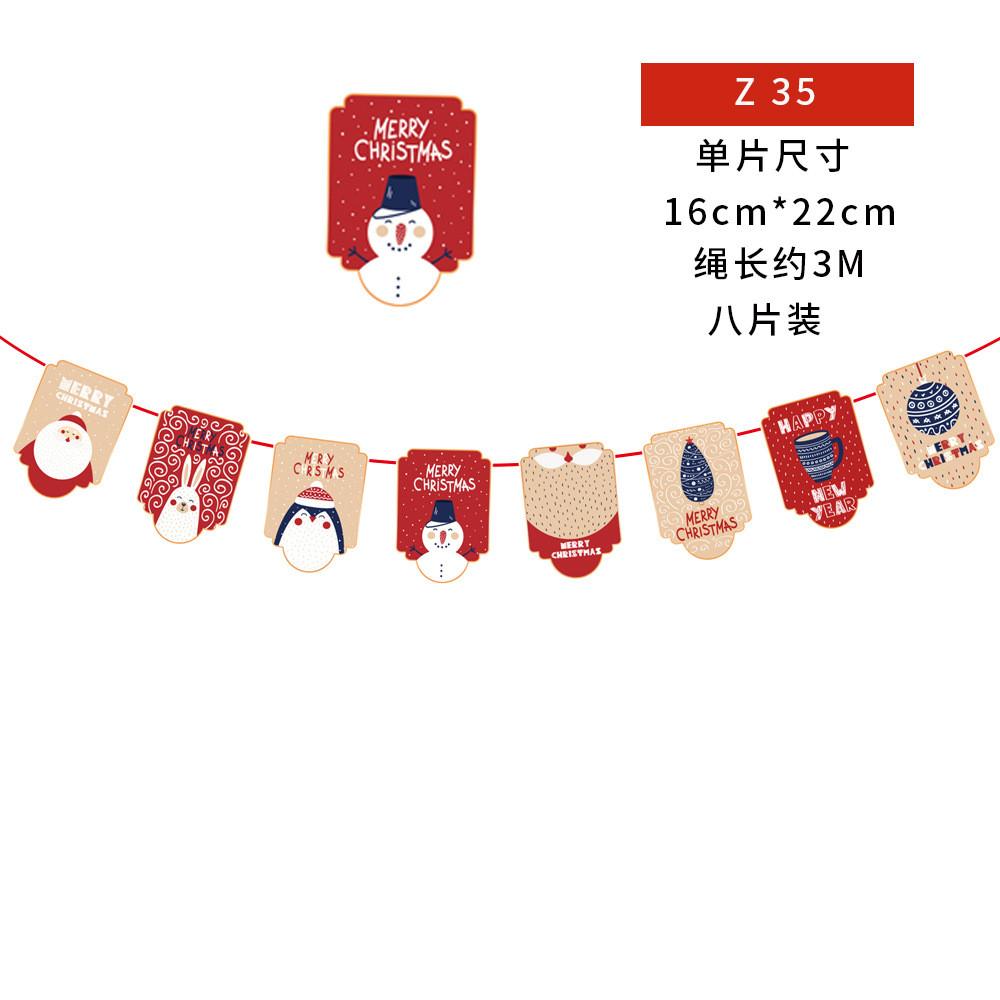Cheerful Cartoon Paper Flags Ideal For Christmas Decorations And Party Atmosphere