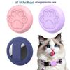 Luminous Silicone Protective AirTag Case for Pet Collars - Anti-Lost Cat Paw Design
