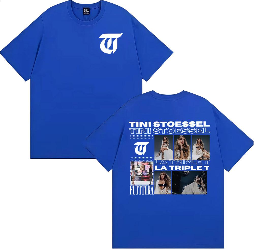 TINI STOESSEL La Triple T Futtura 2025 Tour T Shirts Unisex Women Clothing Fashion Aesthetic Tshirts Casual Comfort Cotton Tshirt