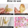 3D Three-dimensional Hollow Butterfly Wall Sticking To The Wall Decoration