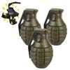 Nylon Grenade Toy Explosion Grenade Toy, Airsoft Grenade Model, Anti-Fall, Refillable, Gel Ball, Confetti, Flour