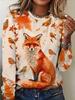 Spring Autumn Long Sleeve O-Neck Women T Shirts 3D Print Streetwear Casual Loose Tops Tees Plus Size