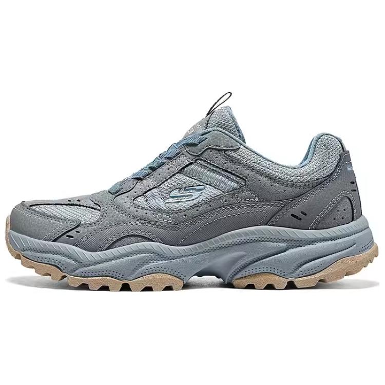 Skechers Outdoor Womens Soft Comfortable Low-Top Hiking Shoes Women hiking shoes Gray 180241-GYBL 35