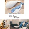 Giant Whale Plush Toy Pillow Soft And Squishy Ocean Animal Stuffed Doll For Kids Handcrafted With Care