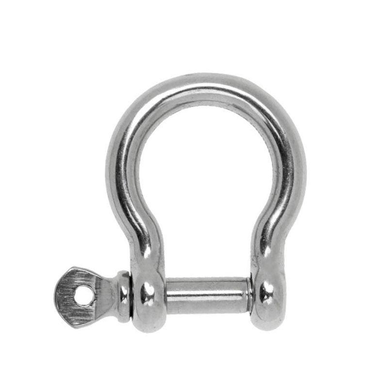2Pcs Boat 304 Stainless Steel 4mm Ring Bow Anchor Shackle Chain Rigging Captive Pin For Yacht/Canoe/Speedboat Accessories