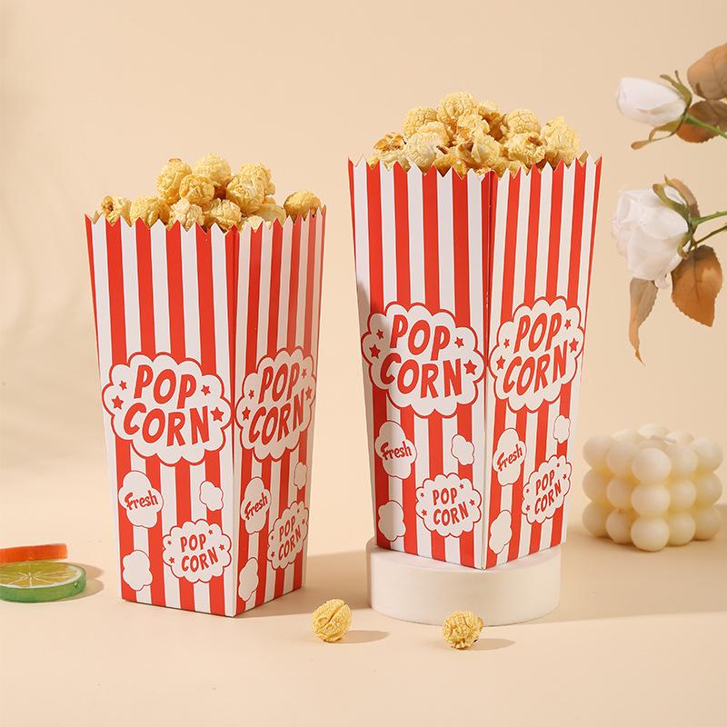 Large Popcorn Bucket Disposable French Fries Chicken Rice Flower Packaging Box Cinema Amusement Park Scenic Area Commercial Food Packaging Container