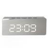 Digital Clock LED HD Large Screen Display Mirror Technology Black Battery Plug In Digital Alarm Clock for Home