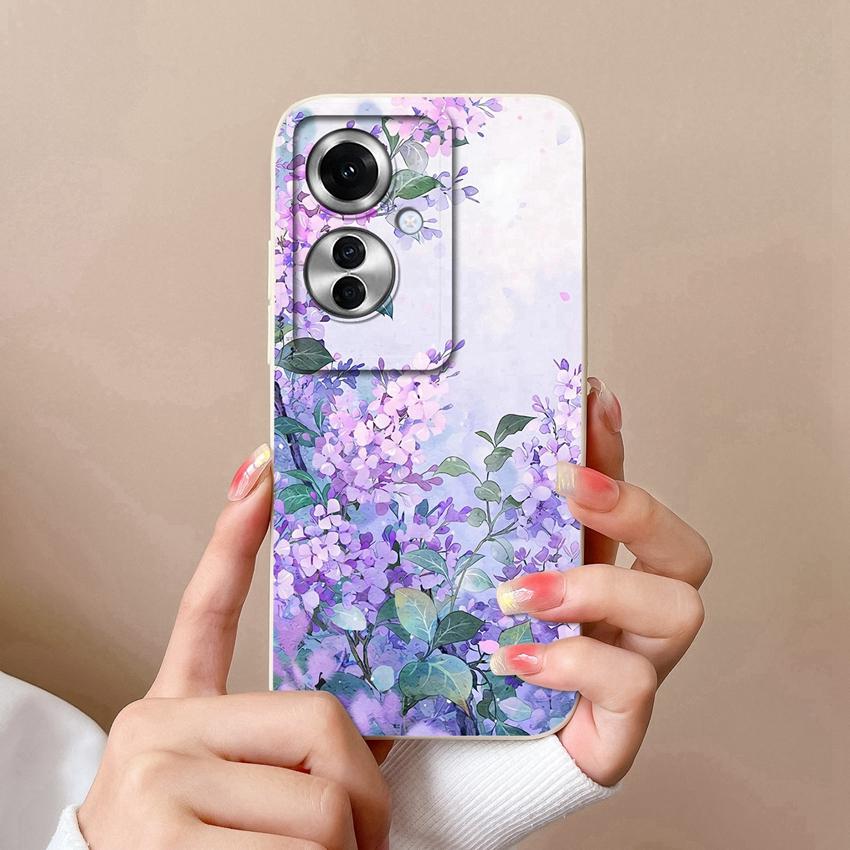 Sacs pour téléphone pour Oppo F25 Pro F23 Realme C20 C25 C30 C31 C33 C35 Narzo N53 N63 Motif Arbre de Coco de Plage Étui de Protection en Silicone Liquide pour Coque Oppo