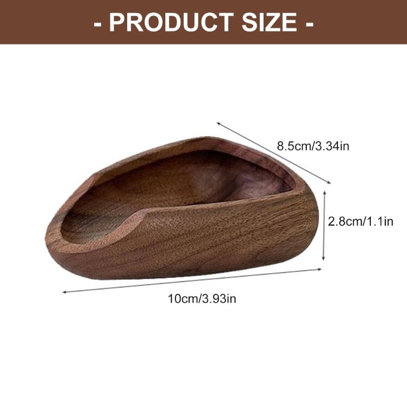 Wooden Coffee Bean Tray with Black Sprayer Wood Dish for Coffee Beans Large Capacity Coffee Grinders Accessories