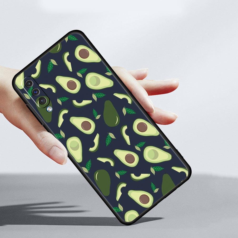 Cute Avocado Phone Case for Samsung Galaxy A56 A36 A26 A16 A34 A24 A42 A22 A20 A12 A40 A30 A10 5G Soft TPU Cover Shell Funda Bag