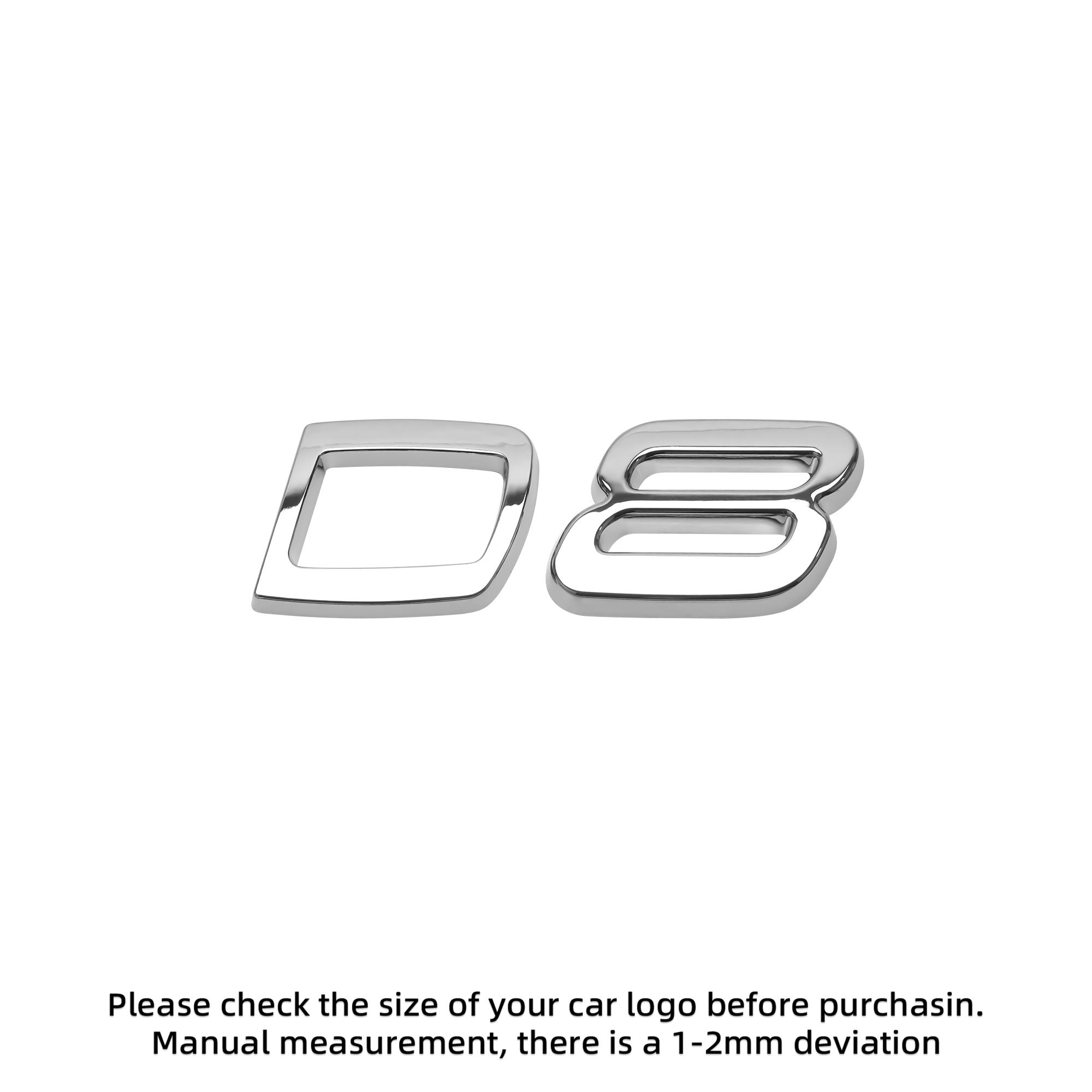 

3D ABS Letters Decals for For Volvo D2 D3 D4 D5 D6 D7 D8 Car Rear Trunk Tailgate Side Fender Badge Emblem Sticker Decoration