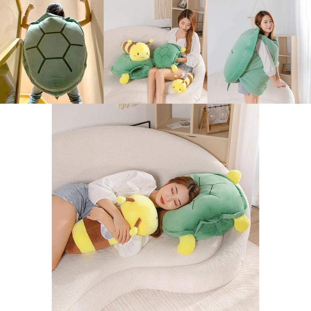 Süßes tragbares Schildkrötenpanzer-Stofftier für kreatives Spielen und Abenteuer