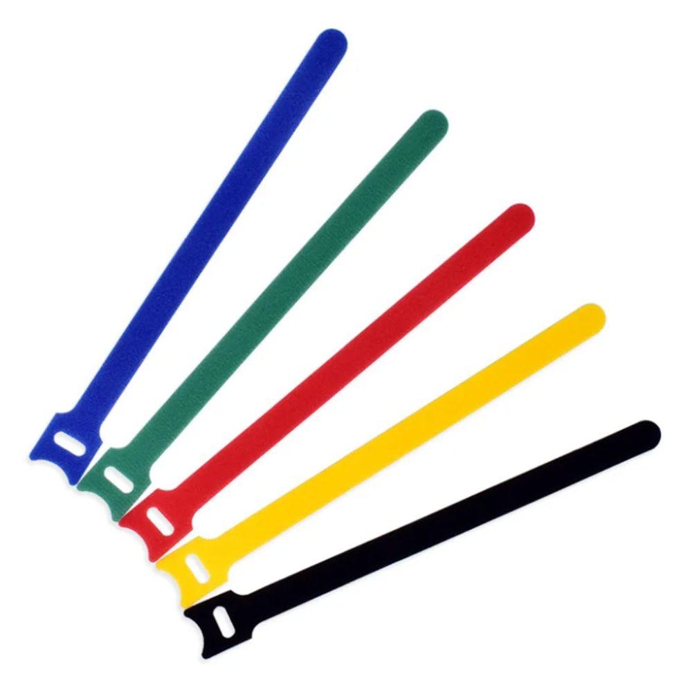 50 Pcs Cord Organizer Nylon Fastening Cable Ties Hook Loop Cable Management  Audio Cables